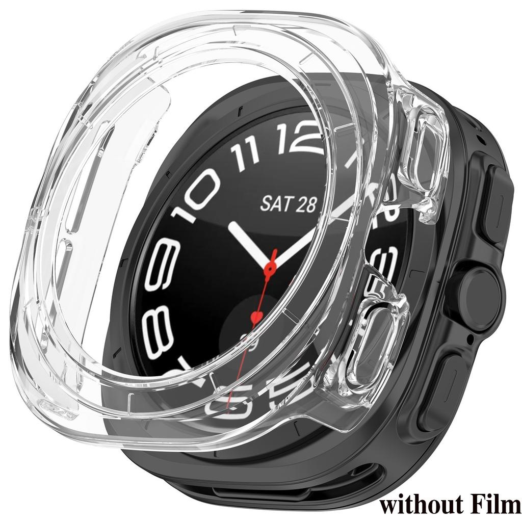 PC Case for Samsung Galaxy Watch 7 Ultra 47mm Tempered Glass Anti-scratch Screen Protector Bumper Protective Cover Accessories