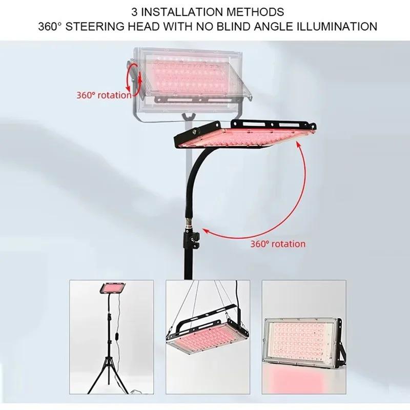 Red Light Therapy Lamp Infrared Light Therapy Red Light Device with Adjustable Stand  660nm 850nm Light Device for Body Skincare