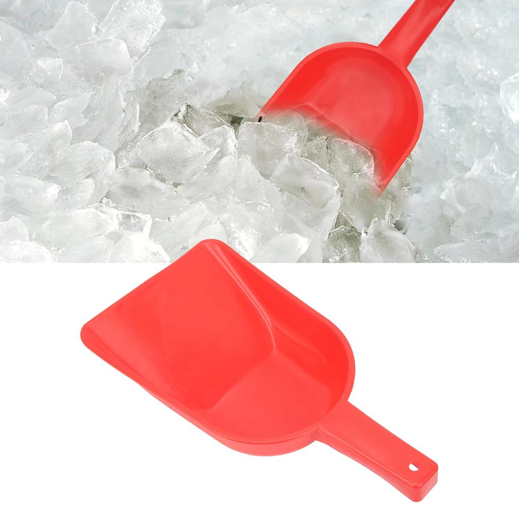 Plastic Feed Shovel Easy Clean PE Refrigerator Ice   Snow Scoop Handle with Hook