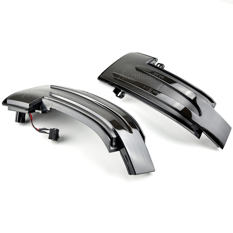 1 Pair Dynamic LED Turn Signal Rearview Mirror Indicator Blinker Light Fit For Mercedes-Benz M-Class (W166) 408 HP/300 KW 11-19