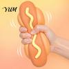 Realistic Food Shaped Squeeze Toy Giant Hot Dog Toy, 8.3" Slow Rising Unique Stress Reliever for Colleagues Soft Ball, Funny Sensory Fidget