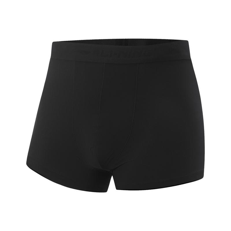 

Li-Ning Fitness Series Sports Leisure Simple Solid Color Tight Underwear Men Underwear Black AUAV017-1
