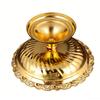 Footed Decorative Fruit Tray Vintage High Gloss Floral Carving Trim Metal Footed Fruit Plate for Snacks Nuts