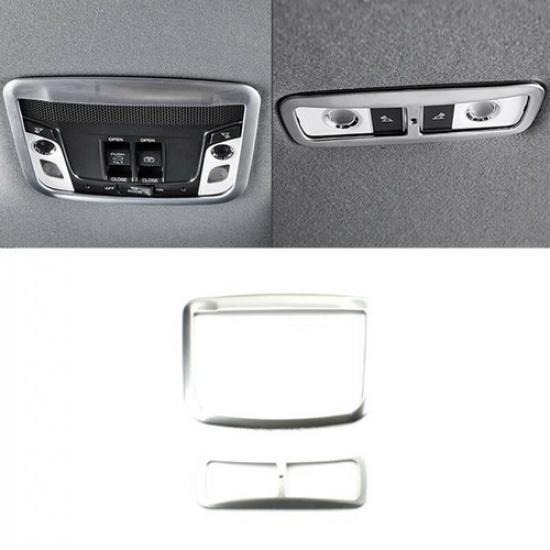 For Honda HR-V HRV 2016-2019 2X Car Reading Lamp Light Frame Cover Trim F&R