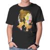 Unisex Crew Neck T-Shirt Beautiful Night Graphic Short Sleeve Casual Tee