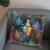 2D Colorful Beetle Pattern Decorative Pillow Cover Pattern Cushion Cover Suitable For Sofa Bedroom Car Pillow Cover