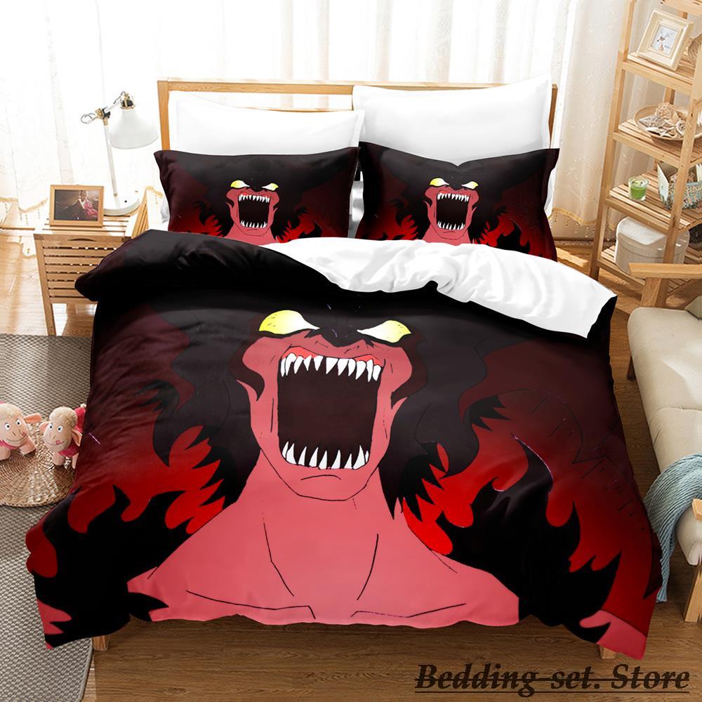Devilman Sängkläder Set Enkel Twin Full Queen King Size Sängset Vuxen Barn Sovrum Påslakanset Anime Parure De Lit Säng
