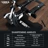 XARILK  Professional Aluminium Knife Sharpener, GEN3 Guided Knife Sharpening System, Knife Sharpening Kit with 3 Diamond Plates