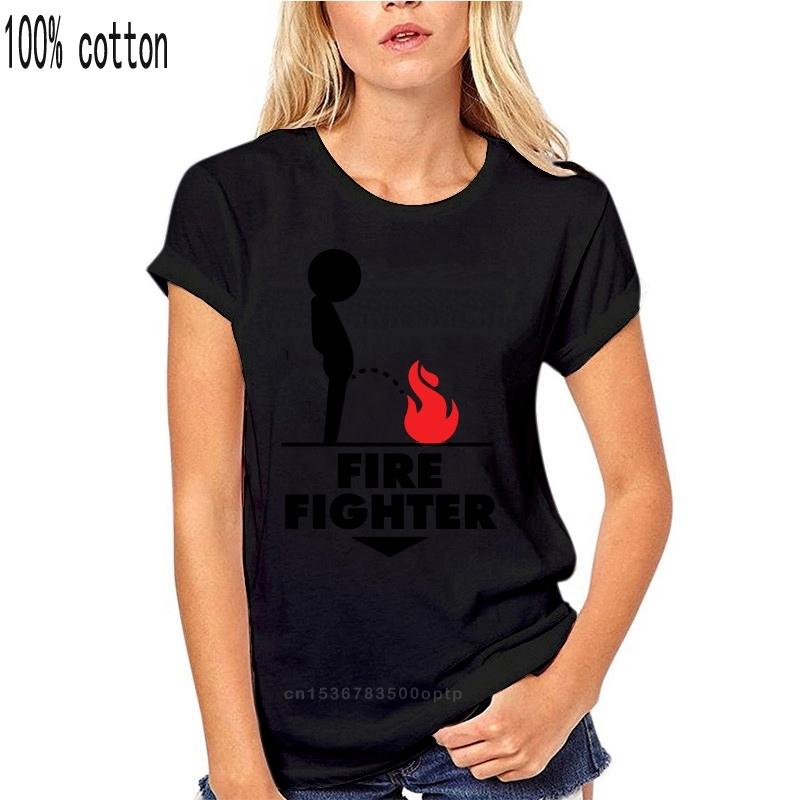

Men T shirt FIREFIGHTER fashion funny t-shirt novelty tshirt women 3XL чорний