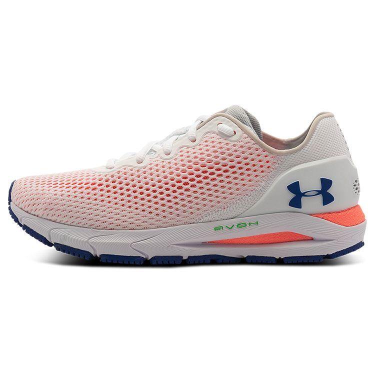 Under Armour HOVR Sonic 4 Comfortable Low-Top Lifestyle Sneakers Women sneakers White Orange 3025225-103