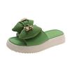 New Slippers In Summer, Women's Fashion Outer Wear, Thick-soled Bows, Soft-soled Comfortable One-word Slippers