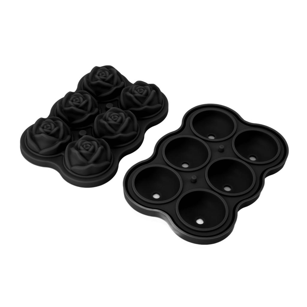 Tray Silicone 6   No BPA Ice Making Accessory with Lid for Cocktail Whisky
