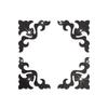 4pcs 3.94inch Furniture Decoration Mirror Sticker 3D Wallsticker Acrylic Self-adhesive Mirror Gold Sliver Sticker Cabinet Corner