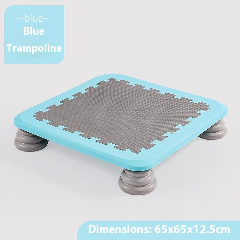 

Семейный батут Детский батут для помещений Оборудование для сенсорной тренировки в детском саду Фитнес-игрушки Маленький батут Maca blue