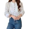 Casual Style Buttoned Lace Long-sleeved Shirt Top for Women 2026 Autumn and Winter
