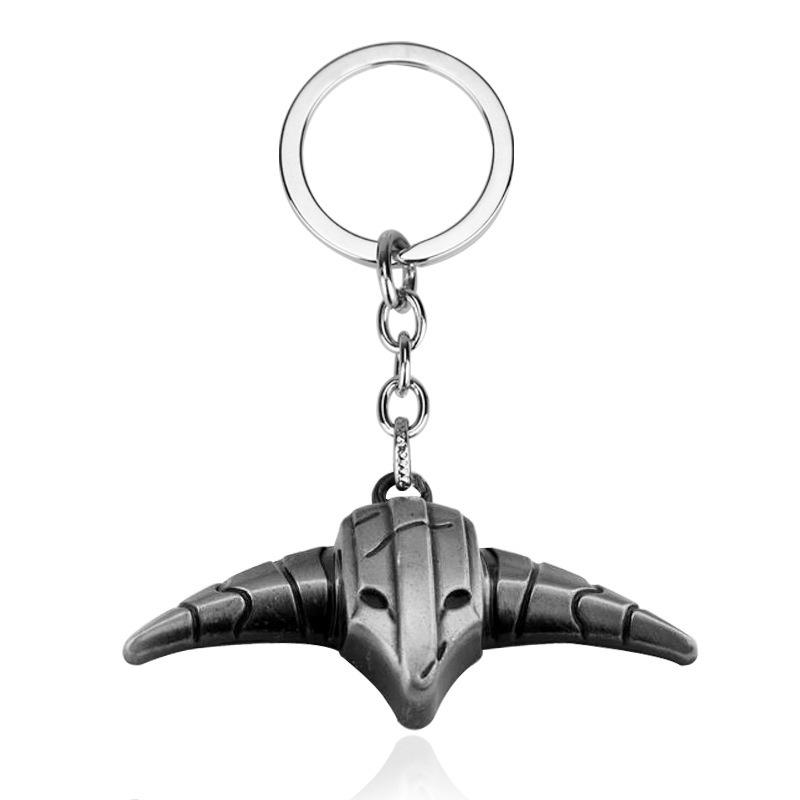 DOTA2 Weapon Model & Portal Scroll Pendant Necklace with Dota Logo Keychain