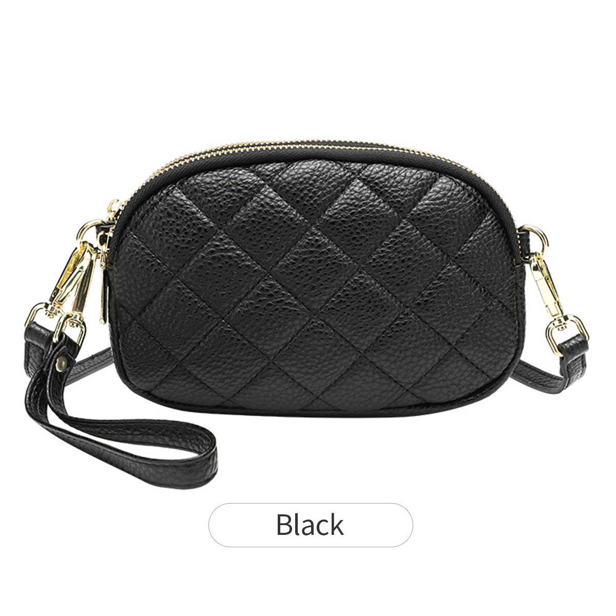 

Простая и классическая женская сумка через плечо в форме ромба, модная и вместительная, с двойной молнией, женская сумка через плечо