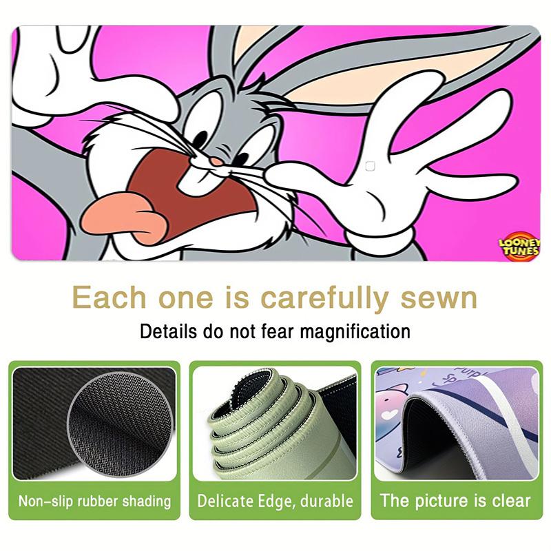 1pc Bugs Bunny Eating Carrot Computer Pad with Vibrant Print, Mouse Pads for Desk 065