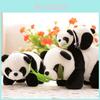 Adorable Miniature Panda Plush Toy Soft Stuffed Animal Cuddly Black White Doll