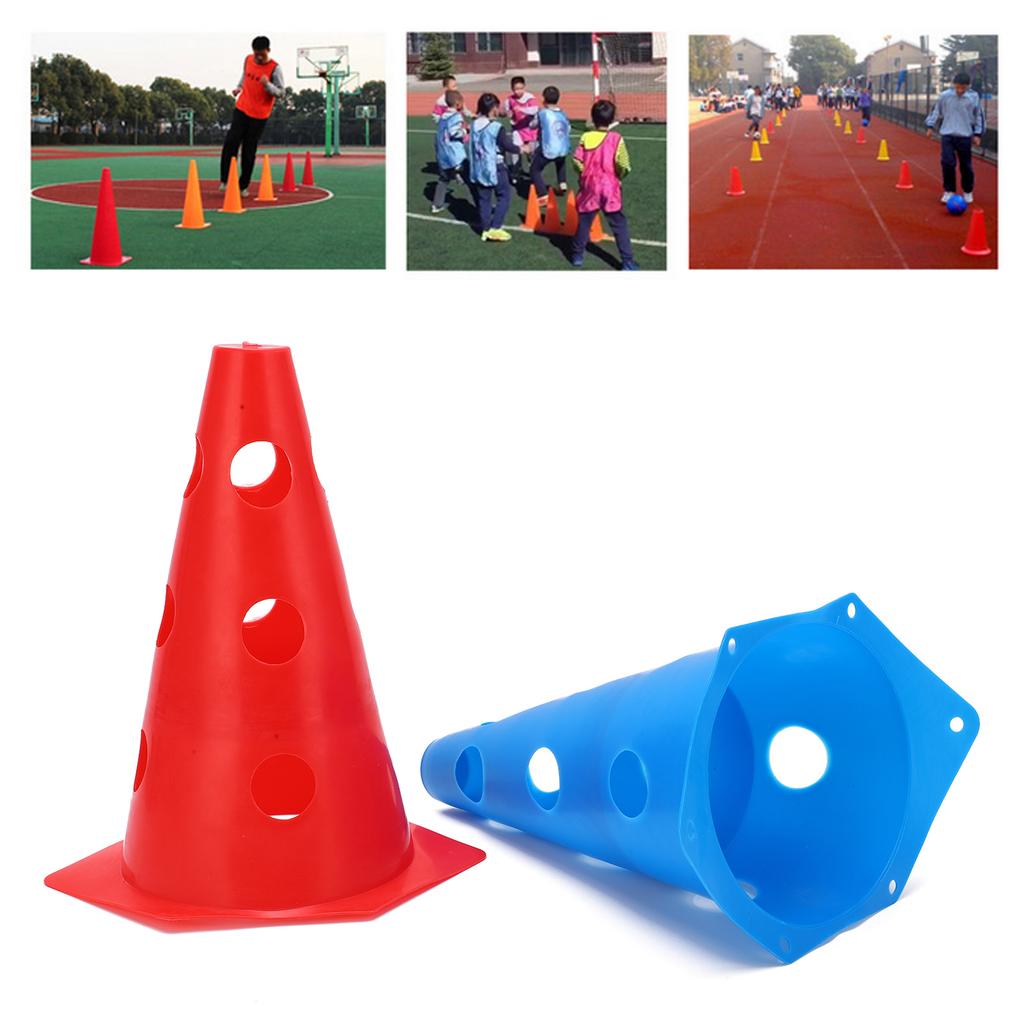 23cm/9.1in Football Barrier Multicolor Portable Skating Marker Basketball Training Cones Football Barrier Multicolor Cones