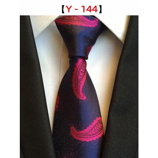 8Cm Polyester Herrenkrawatte Cashew Blumenanzug Krawatte