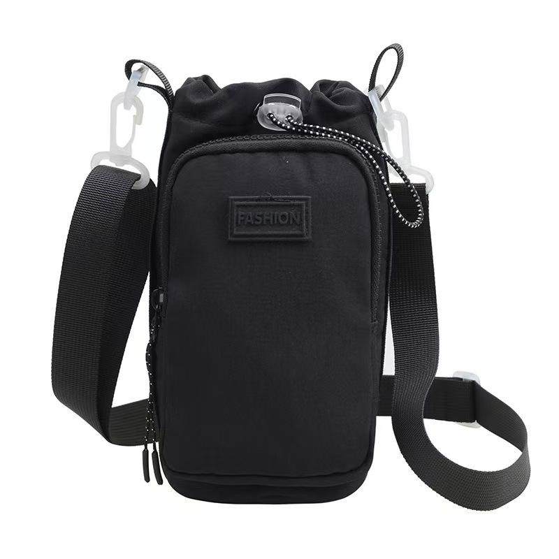 Bolsa portátil para botella de agua con correa de hombro ajustable, funda para taza, funda protectora aislante para taza
