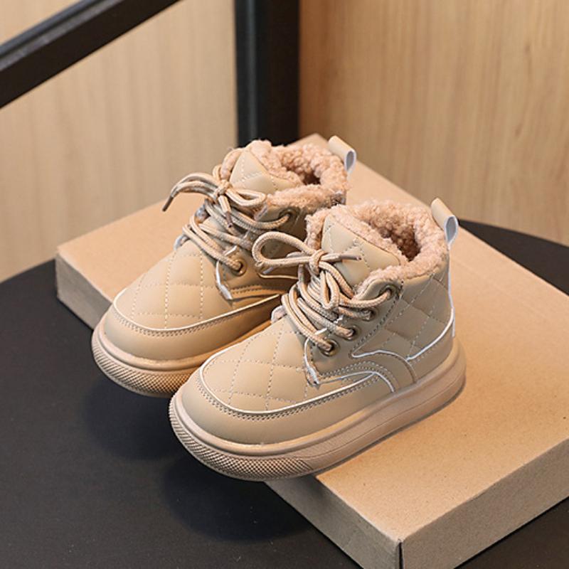 Winter New Children Snow Shoe  Plush and Warm Cotton Shoes Anti Slip Breathable Short Boot Children Cotton Shoe Kid Winter Shoes
