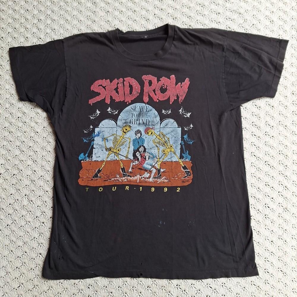 Rare! Skid Row Band Slave To The Grind Shirt Unisex Tour S to 5XL AR037 Unisex T-Shirt XXL