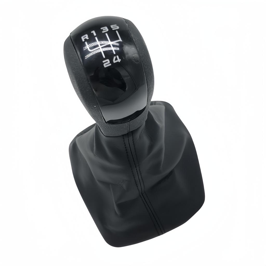 Car 5/6 Speed Gear Stick Shift Knob With Leather Boot Collar For Skoda Octavia A5 MK2 A6 Sedan & Combi 2004 2005 2006 2007 2008