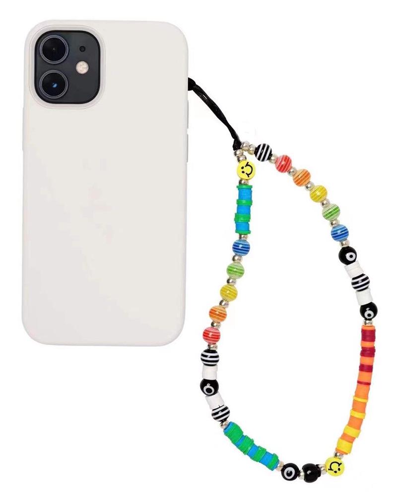 

Радужный градиентный брелок для телефона для женщин - Европейский и американский стиль, портативное подвесное украшение