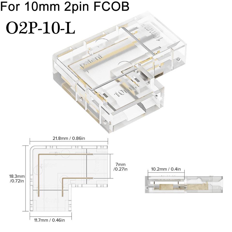 Conector Fir LED COB 5 8 10mm Conexiune Fără Lipire Mini Cataramă FCOB RGB CCT Benzi LED 2 3 4 Pini Conector Fără Zonă Întunecată