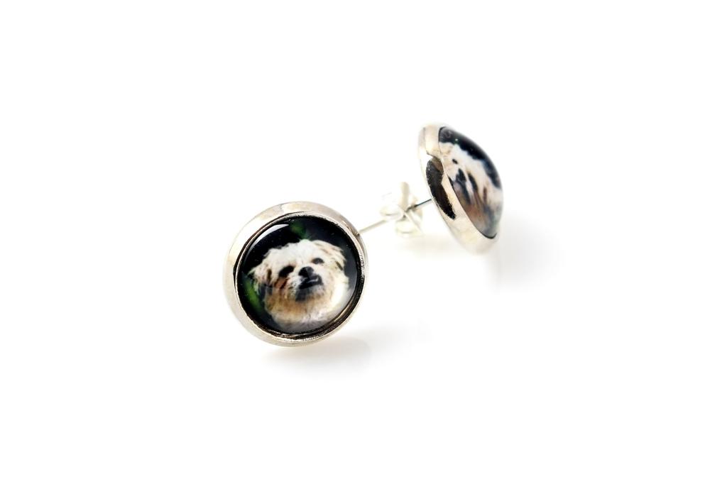 Griffon Bruxellois, Brussels Griffon – Jewelry with your photo box, set of necklace and earrings | Art-Dog