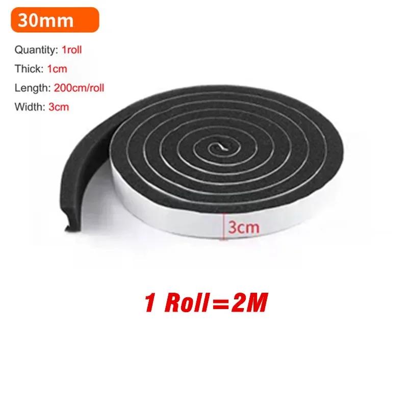 Door Window Sealing Strips Self-Adhesive Sponge Foam Soundproof Tape Windproof Dustproof Door and Window Gap Seal Strip