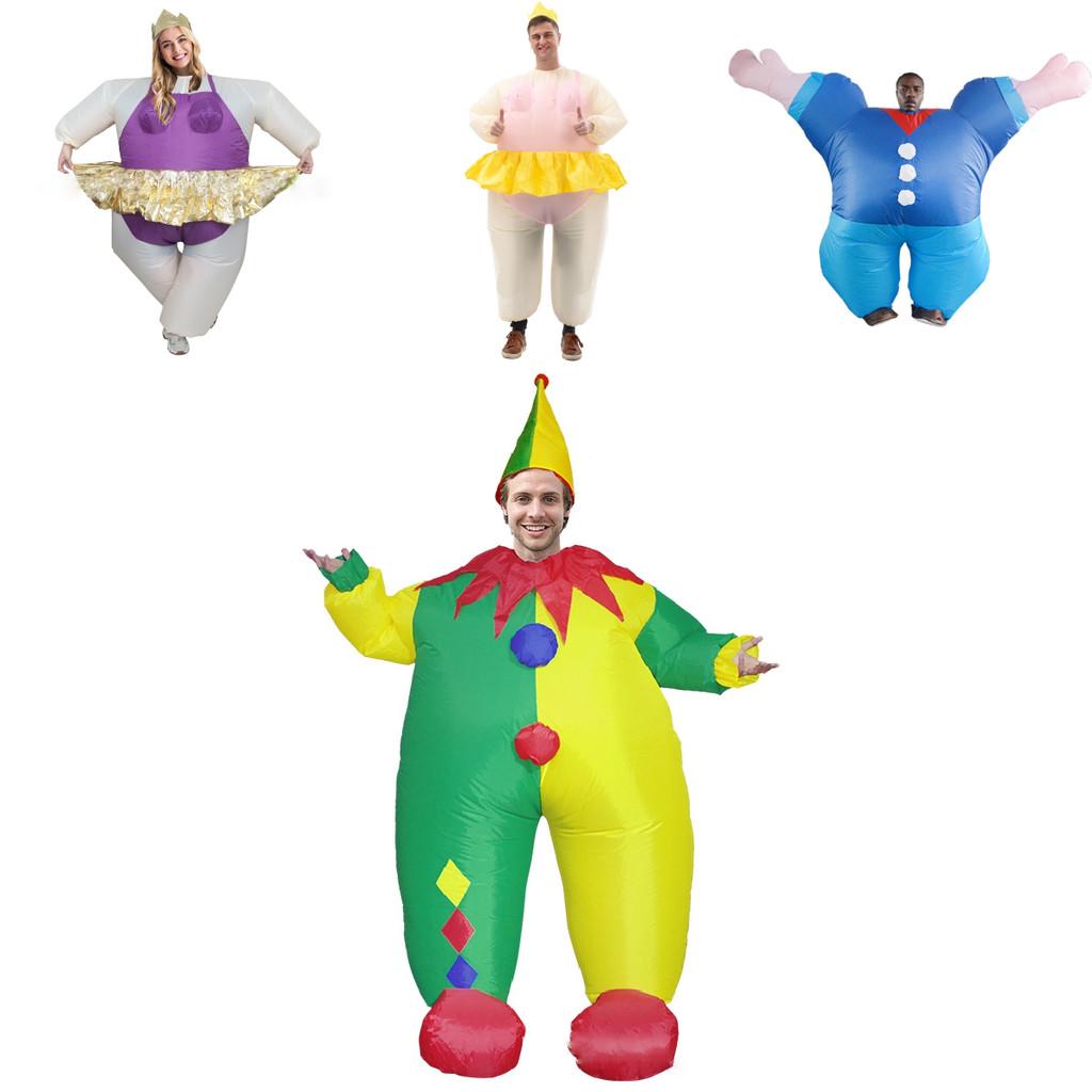 Fun Inflatable Costumes For Adults In Various Colors Perfect For Halloween Events