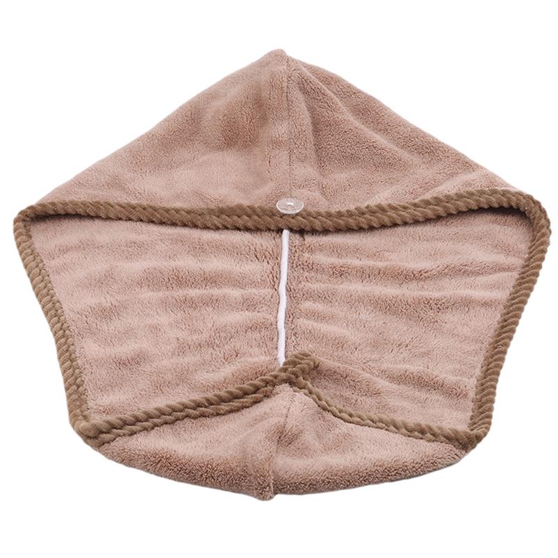 Turban 1Pc Shower Hair Drying Towels Durable Bathroom Solid For Women Hair Drying Cap