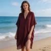 Lightweight Summer Scarf V-Neck Cardigans Lightweight Shawl Women Tulle Shawl  Vacation Outing