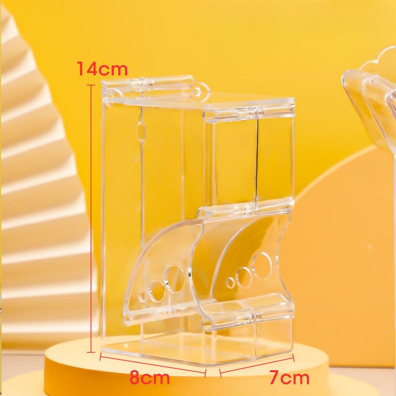 

Прозрачная акриловая автоматическая кормушка для хомяков, кроликов, дозатор еды, препятствующий опрокидыванию, контейнер для корма, миска для еды
