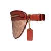 Coach Bethany Canvas Leather Shoulder Bag , Crossbody Bag , Sling Bag , Fanny Pack Women's Red Brown (Unisex) Fanny Packs 39937 B4NQ4