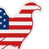 Set of 10 Adhesive Patriotic Bird Design Window Cling Sticker For Vehicle Home Decors Easy Installation PVC Decal