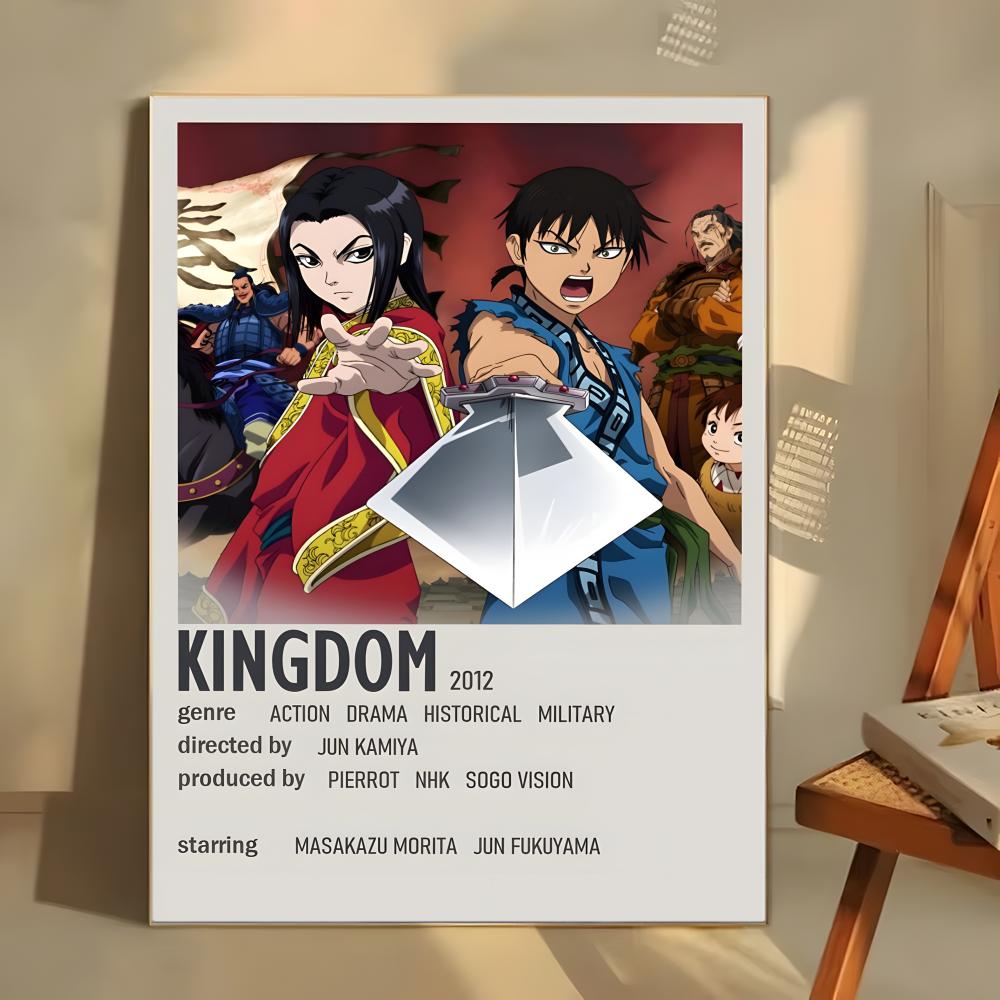 Anime K-Kingdom Poster  Self-adhesive Art Waterproof Paper Sticker Coffee House Bar Room Wall Decor