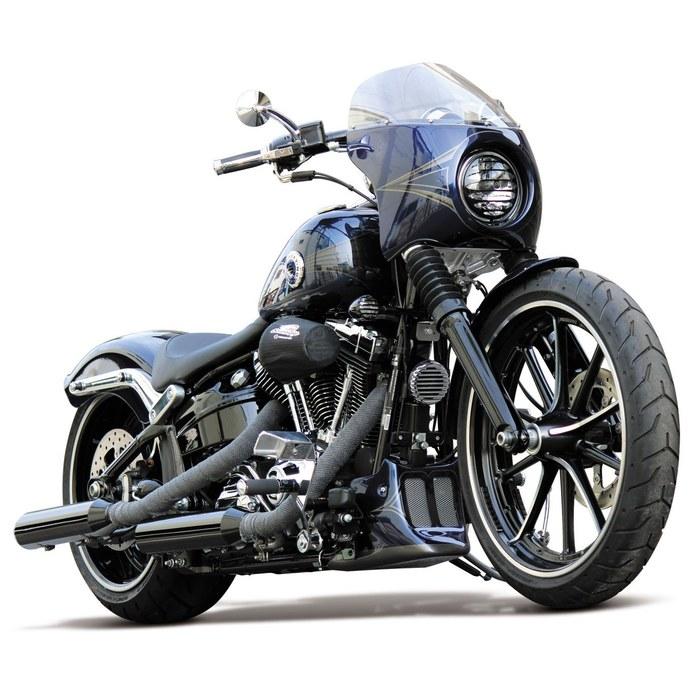 Kijima Headlight Grill for 5-3/4 Inch Headlights, Black, HD-01563