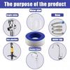 5PCS PTFE Thread Sealing Pipe Tape Gas Water Tape 10 Meters Waterproof Engineering Dedicated Duct Tap Evacuum Seal Roll