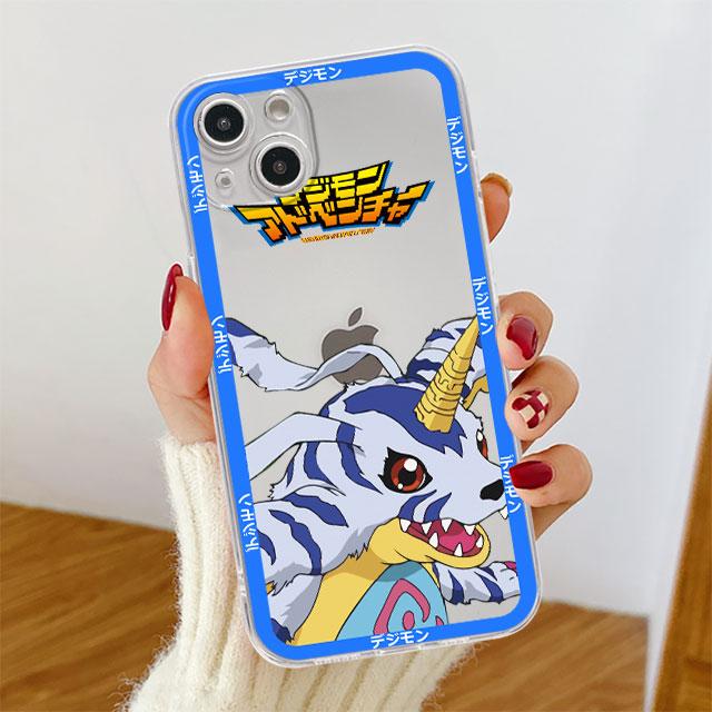 Digimon Cute Clear Case For Apple iPhone 14 11 13 12 Pro 7 8 Plus XR X XS Max 6 6S 13Pro Silicone Phone Cover Coque Cartoon Cas