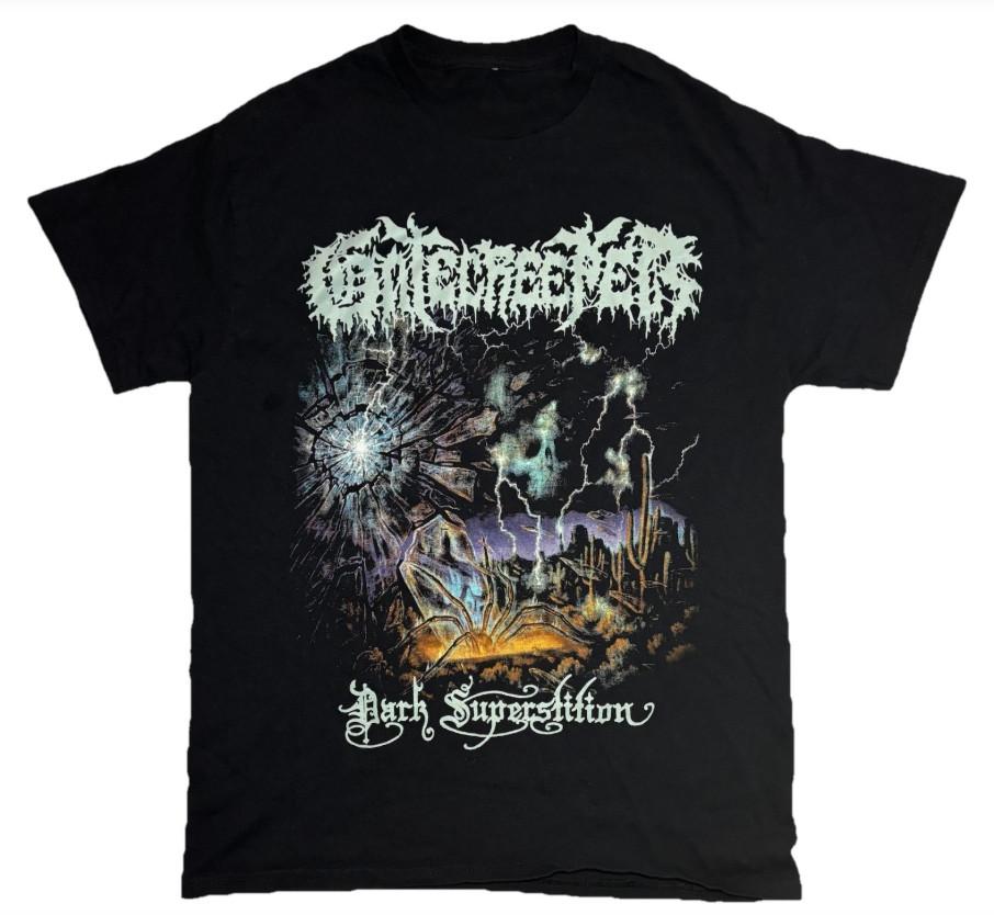 Gatecreeper Смертельный металл Темное суеверие Футболка Все размеры GS536 Унисекс Футболка M