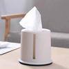 1 Pcs Plastic Tissue Box Round Living Room Pumping Box Creative Cylinder Multifunctional Household Toilet Roll Paper Storage Box