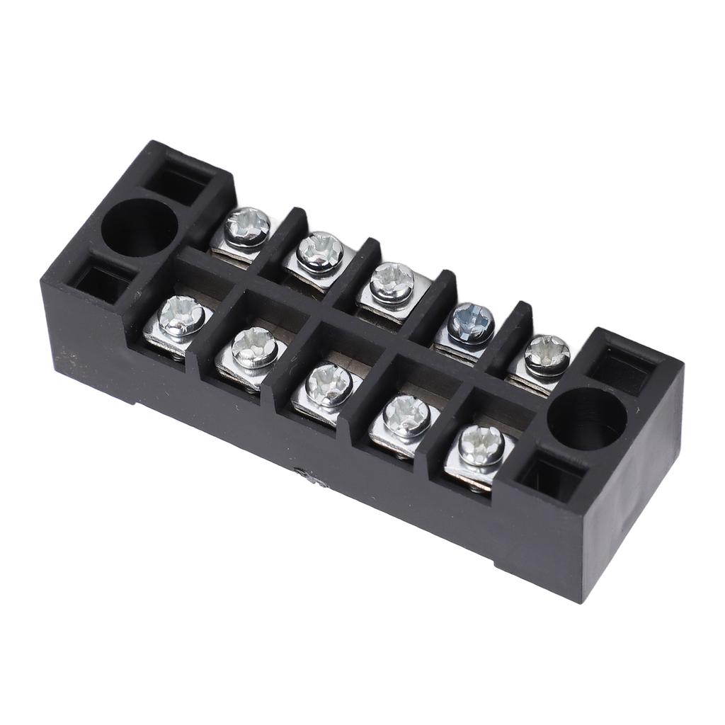 TB‑1505L Terminal Block 5 Positions 600V 15A Dual Row Screw Terminals Strip for Distribution Boxes D