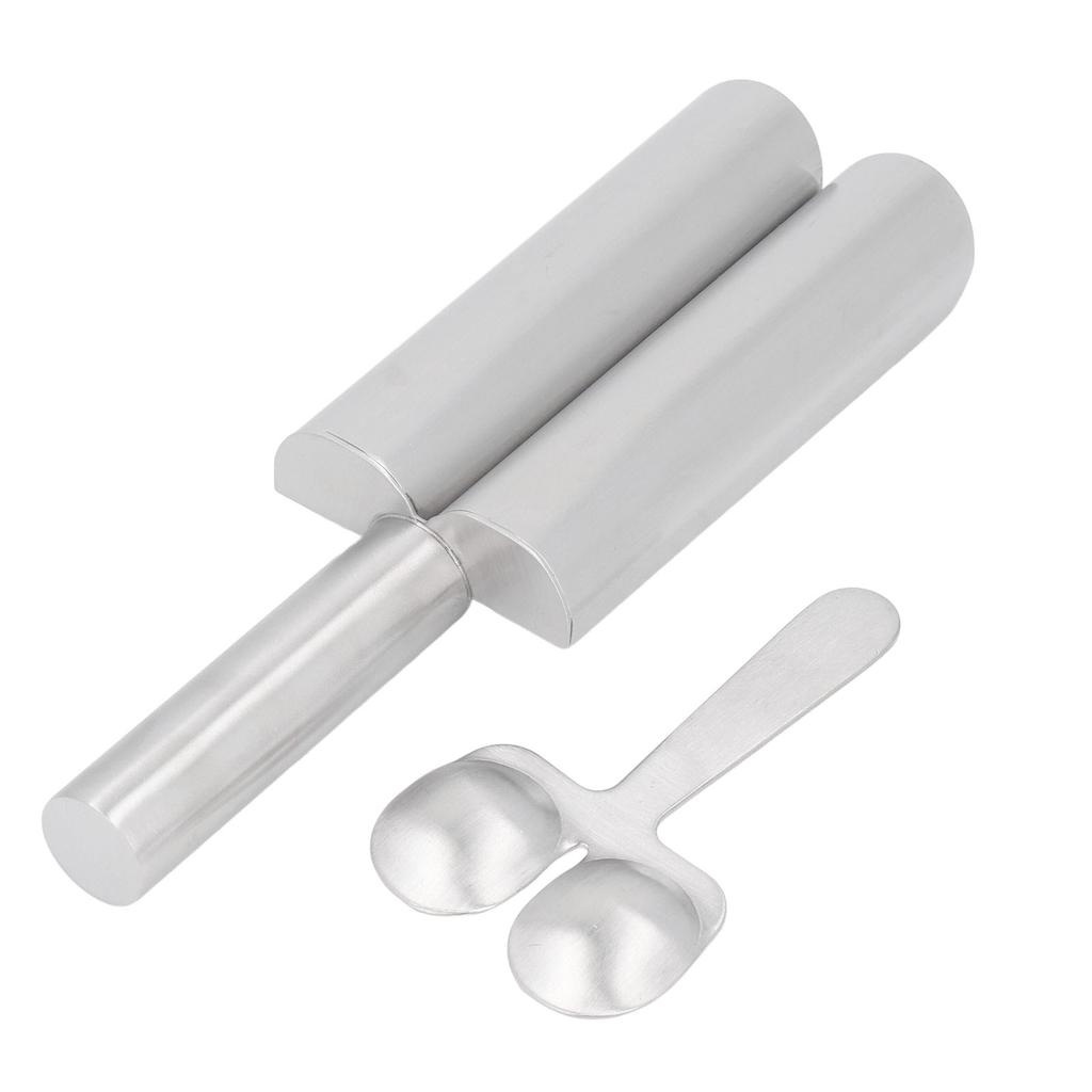 Meatball Maker with Cutting Spoon Stainless Steel Meat Baller Spoon for Kitchen Bar Restaurant 2 Pipe