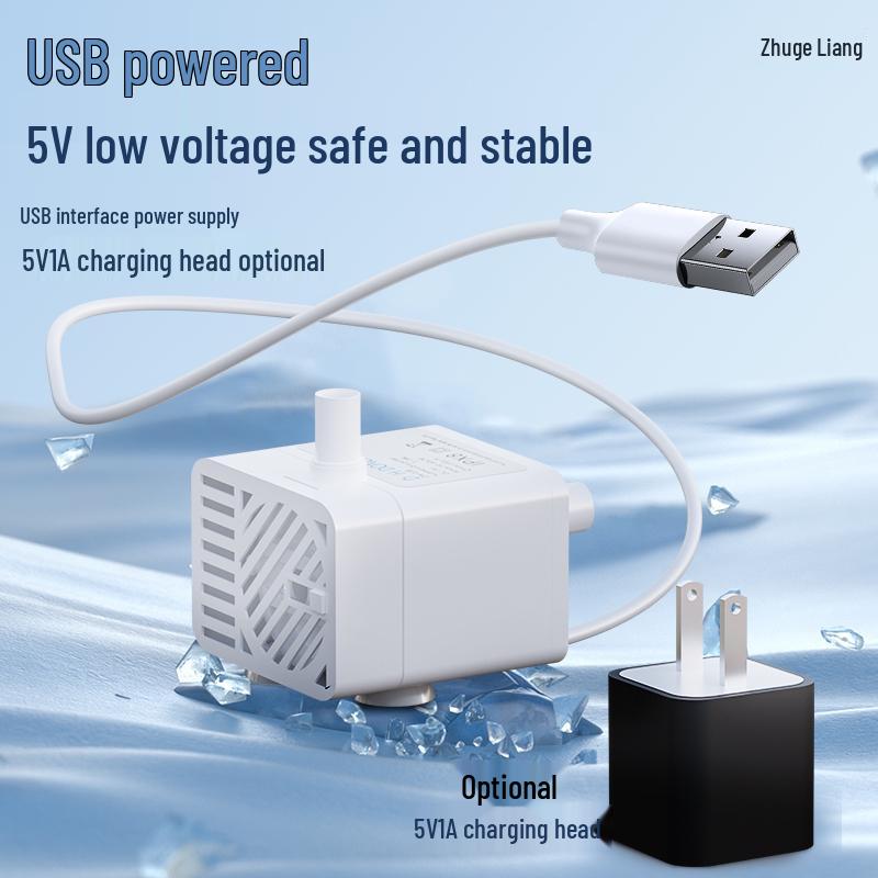 Ultra-Leise Smarte Pumpe: Automatischer Start/Stopp, Trockenlaufschutz, Automatische Abschaltung bei Wassermangel, USB-Entwässerung, Ideal für Klimaanlagen.