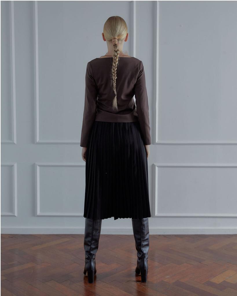 SALON DE SEOUL Amelia Blouse Jacket - Brown