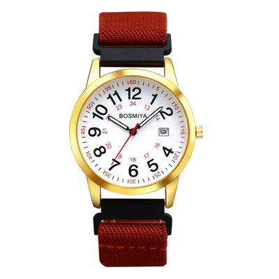 Wristwatch with Braided Arabic Adjustable Clear Large Quartz for and Casual Wear Perfect for and Day Men's Strap, Waterproof, 24-Hour Display,